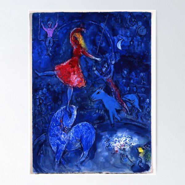 Artikel-Vorschau von Marc Chagall, blauer Zirkus, designt und verkauft von philippesurRB.