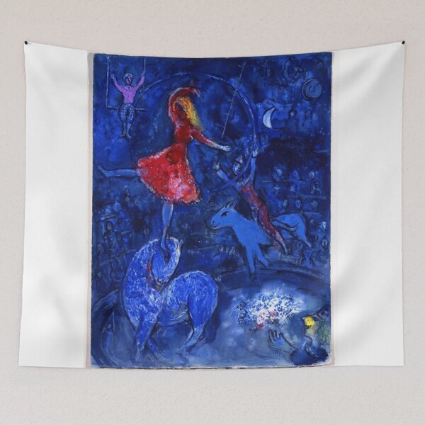 Artikelvorschau, Marc Chagall, blauer Zirkus entworfen und verkauft von philippesurRB.