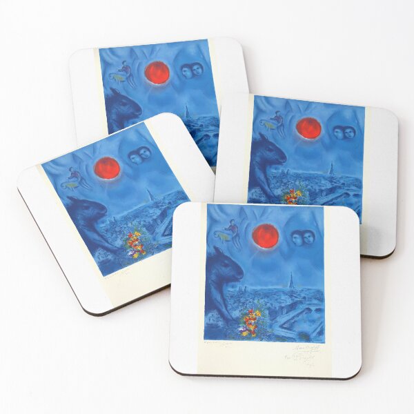 Item preview, Marc Chagall red moon designed and sold by philippesurRB.
