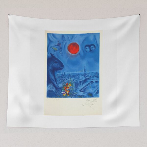 Artikelvorschau, Marc Chagall roter Mond entworfen und verkauft von philippesurRB.
