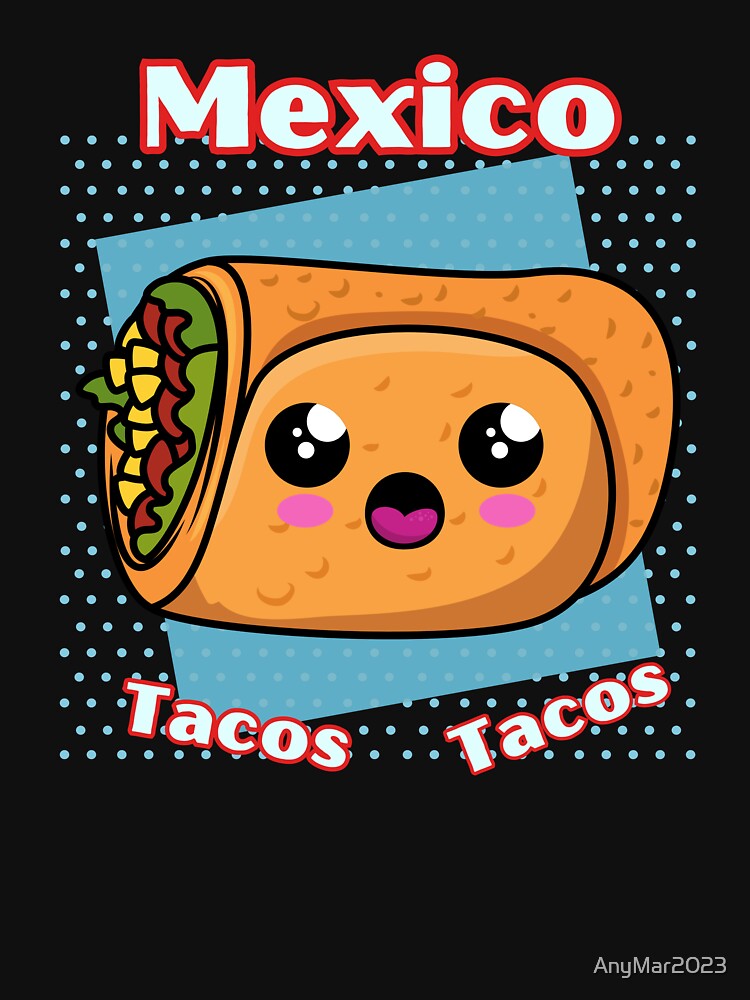 Imagen 7 de 7, Camiseta esencial con la obra Comida mexicana , diseñada y vendida por AnyMar2023.