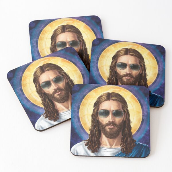 Item preview, FUNNY JESUS WITH SUNGLASSES  designed and sold by ChristianArt6.
