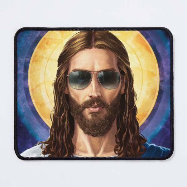 Item preview, FUNNY JESUS WITH SUNGLASSES designed and sold by ChristianArt6.