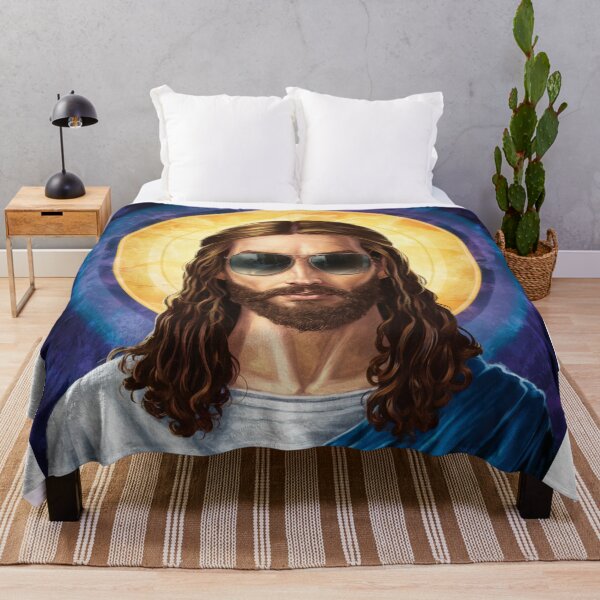 Item preview, FUNNY JESUS WITH SUNGLASSES designed and sold by ChristianArt6.