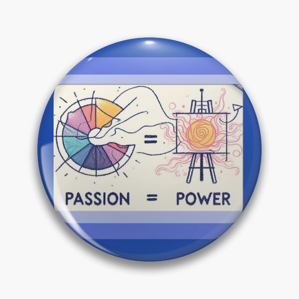 Item preview, Passion is Power  Mantra Graphic illusion Pastel line art   designed and sold by Nanthanon.