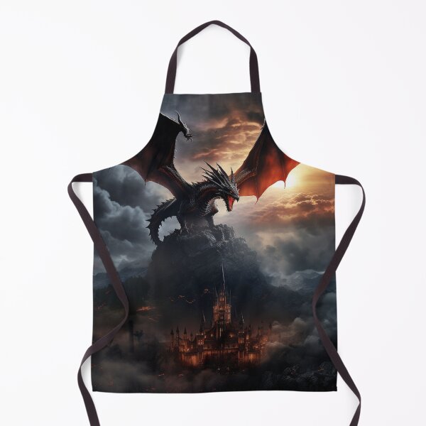 Item preview, Dark Fantasy: Fierce Red Dragon, Dramatic, Cinematic Scene designed and sold by Fantasy Masterpiece.