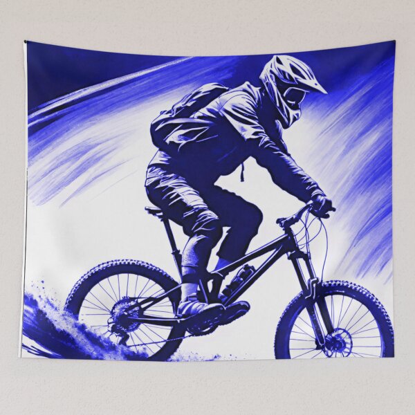 Item preview, Blue MTB Rider Design  designed and sold by GrizzlyCollective.