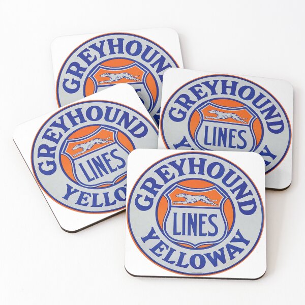 Item preview, greyhound lines yellow way vintage sign designed and sold by PIXEL POP DESIGNS - Beyond the Norm!.