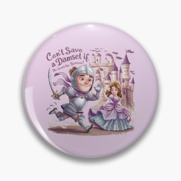 Item preview, Can't Save A Damsel If She Loves Her Distress designed and sold by Flirt-Teez.