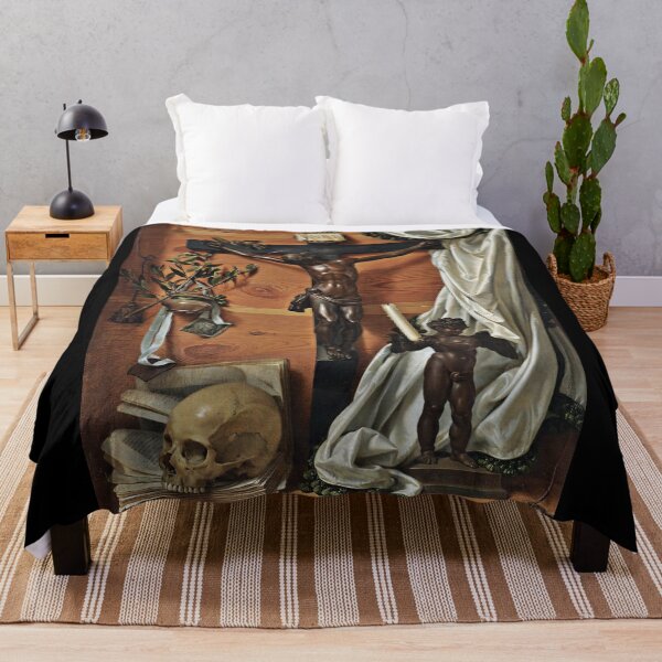 Item preview, Still Life With Skull And A Bronze Crucifix designed and sold by Lacasadellora.