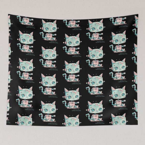 Item preview, Funny Robot Cat Robotic Art designed and sold by BetiOnDemand.