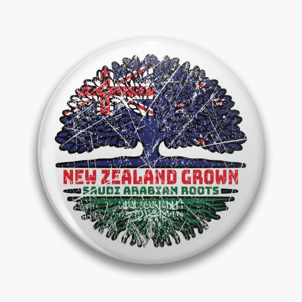 Item preview, Saudi Arabia Saudi Arabian New Zealander New Zealand Tree Roots Flag designed and sold by FlagX.