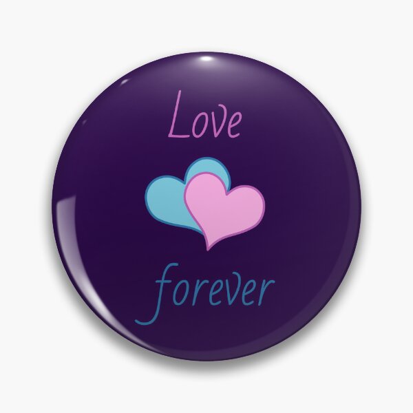 Item preview, Love forever, pink and blue hearts designed and sold by ElenDiArt.