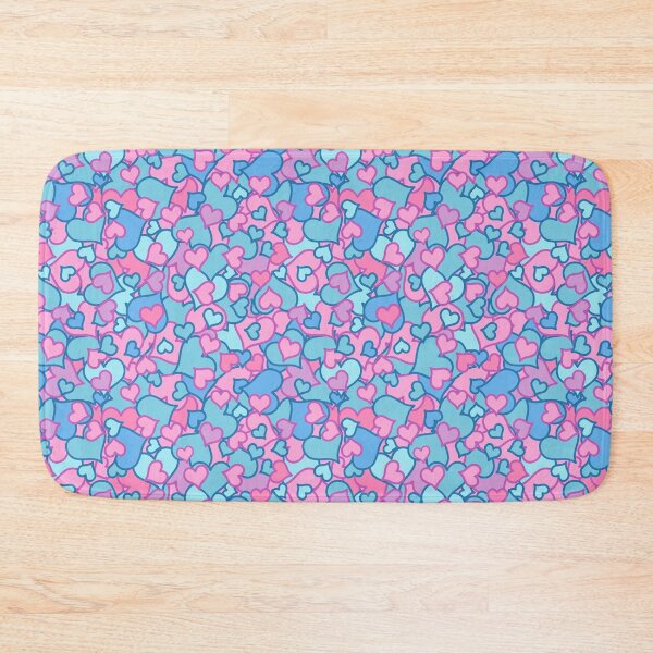 Item preview, Love forever, pink and blue hearts designed and sold by ElenDiArt.