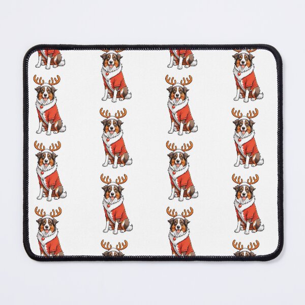 Item preview, Australian Shepherd Christmas Reindeer designed and sold by TheAnimalZ00.