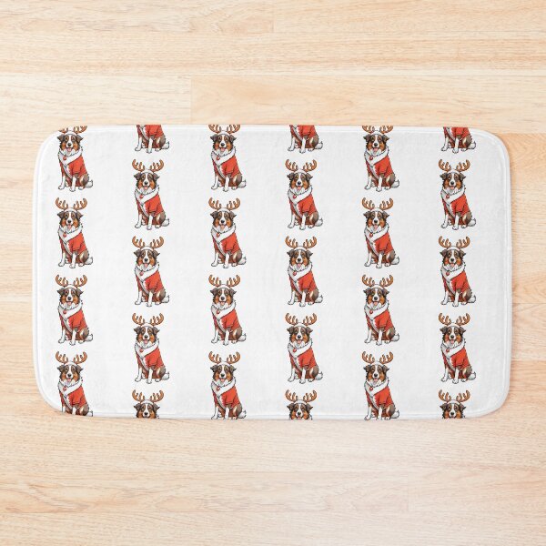 Item preview, Australian Shepherd Christmas Reindeer designed and sold by TheAnimalZ00.