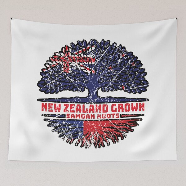 Item preview, Samoa Samoan New Zealander New Zealand Tree Roots Flag designed and sold by FlagX.