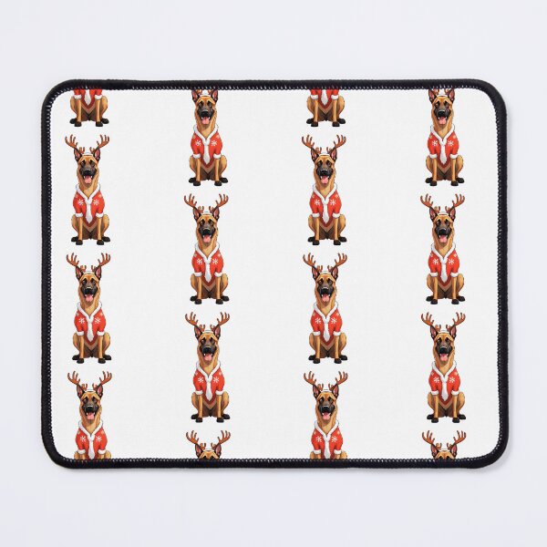Item preview, Belgian Malinois Christmas Reindeer designed and sold by TheAnimalZ00.