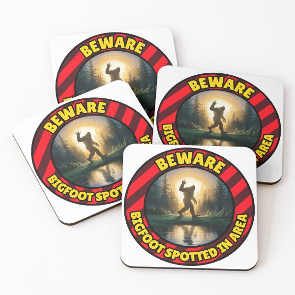 Item preview, Beware - Bigfoot Spotted in Area - Cryptid Design designed and sold by CALIMASHIRTS.