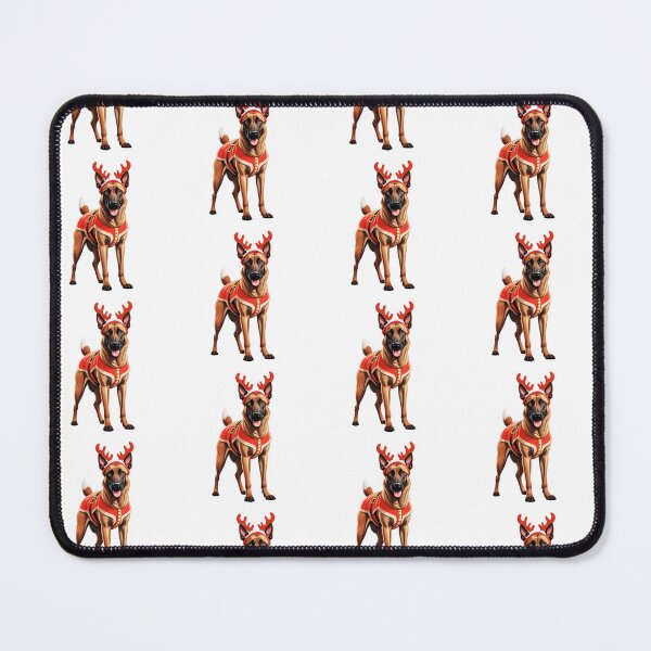 Item preview, Christmas Belgian Malinois Reindeer designed and sold by TheAnimalZ00.