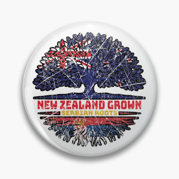 Item preview, Serbia Serbian New Zealander New Zealand Tree Roots Flag designed and sold by FlagX.