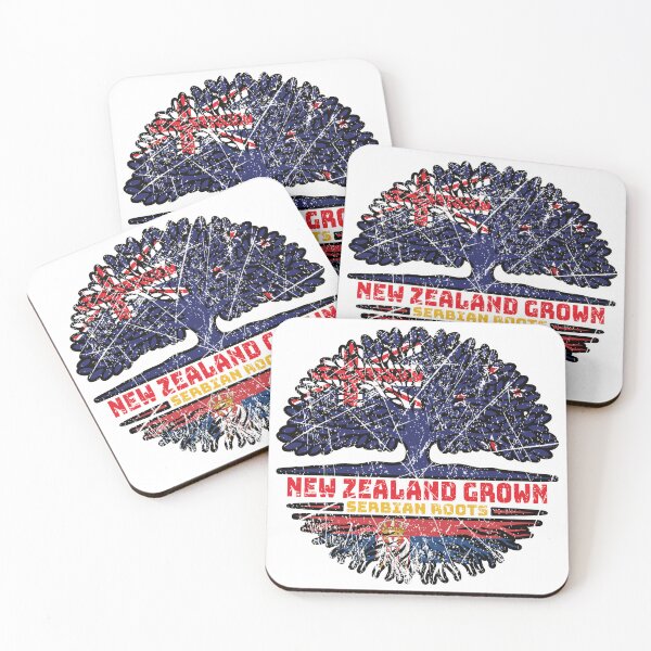Item preview, Serbia Serbian New Zealander New Zealand Tree Roots Flag designed and sold by FlagX.