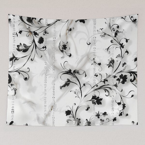 Item preview, White, silver and black pattern designed and sold by Print2Harbor.