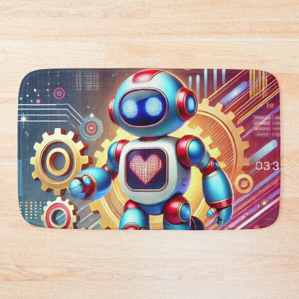Item preview, loving robot  designed and sold by FusiTink.
