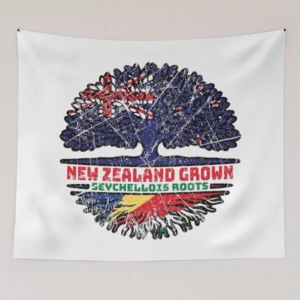 Item preview, Seychelles Seychellois New Zealander New Zealand Tree Roots Flag designed and sold by FlagX.