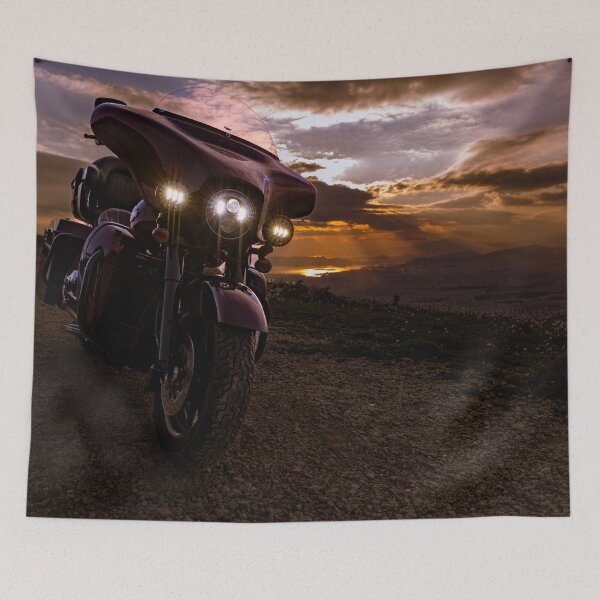 Item preview, Electra Glide Ultra in sunset designed and sold by Athanasios Maikousis.