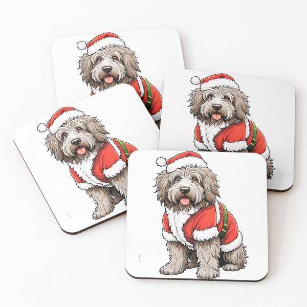 Item preview, Bergamasco Sheepdog Christmas  designed and sold by TheAnimalZ00.