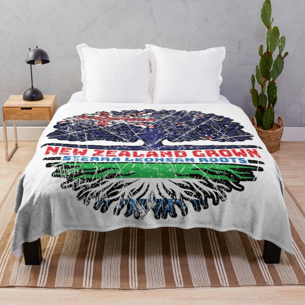 Item preview, Sierra Leone Sierra Leonean New Zealander New Zealand Tree Roots Flag designed and sold by FlagX.