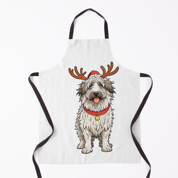 Item preview, Bergamasco Sheepdog Christmas Reindeer designed and sold by TheAnimalZ00.