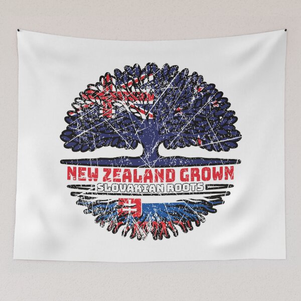 Item preview, Slovakia Slovakian New Zealander New Zealand Tree Roots Flag designed and sold by FlagX.