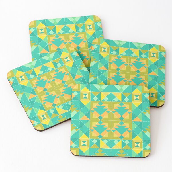Item preview, Patchwork, Green and yellow patchwork designed and sold by Alex  Blud.
