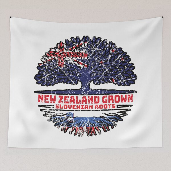 Item preview, Slovenia Slovenian New Zealander New Zealand Tree Roots Flag designed and sold by FlagX.
