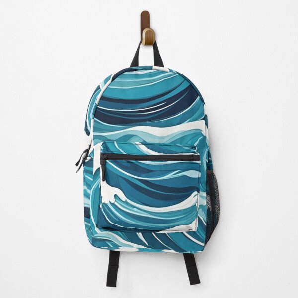 Item preview, Blue ocean waves designed and sold by Creastore.