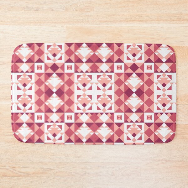 Item preview, Patchwork, White and burgundy-pink patchwork designed and sold by Alex  Blud.