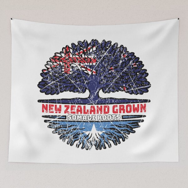 Item preview, Somalia Somali New Zealander New Zealand Tree Roots Flag designed and sold by FlagX.