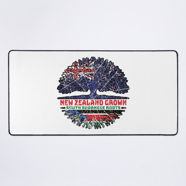 Item preview, South Sudan South Sudanese New Zealander New Zealand Tree Roots Flag designed and sold by FlagX.