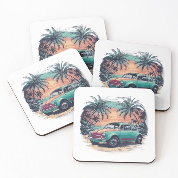 Item preview, Car on the beach with a beautiful sunset 2 designed and sold by MyNiceDesigns.