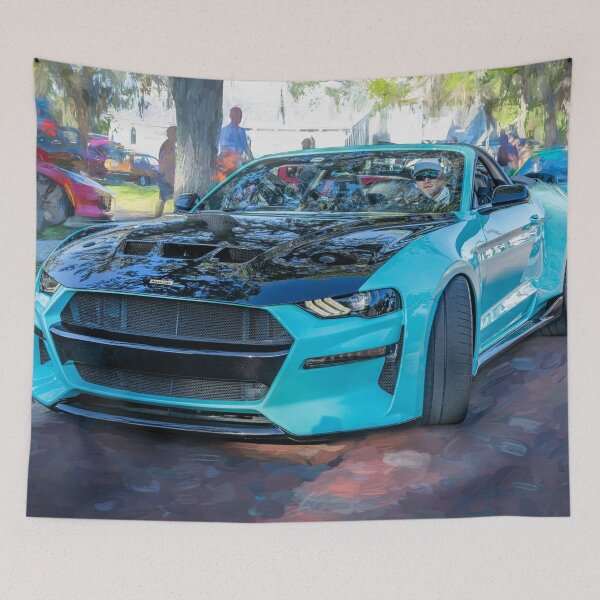 Item preview, 2021 Blue Ford Peregrine Mustang Revenge GT Convertible X100  designed and sold by RichFrancoCars.