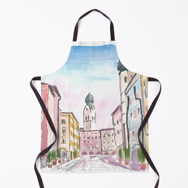 Item preview, Rosenheim Hl Geist Gasse View Scene designed and sold by artshop77.