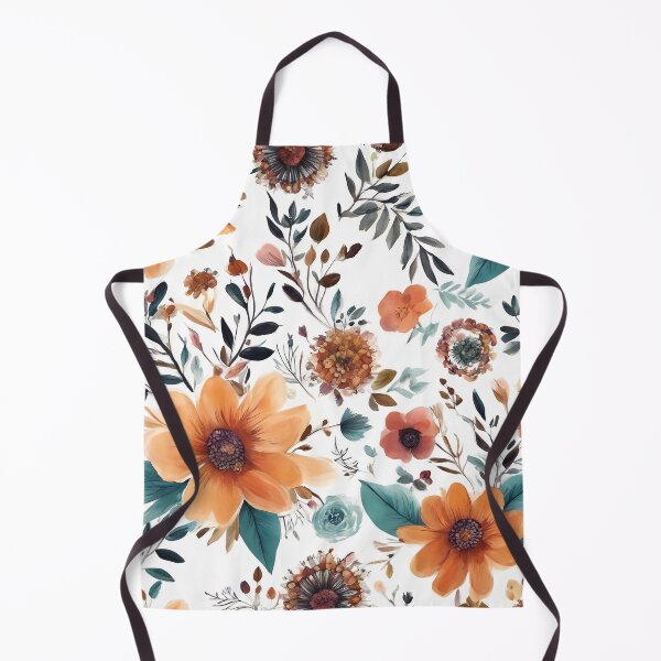 Item preview, Floral Orange Brown Flowers Design 336 designed and sold by artbylucie.