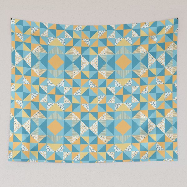 Item preview, Patchwork, Yellow-blue patchwork designed and sold by Alex  Blud.