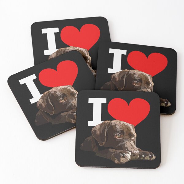 Item preview, I Love Chocolate Labrador designed and sold by Just-Arts-4U.
