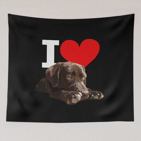 Item preview, I Love Chocolate Labrador designed and sold by Just-Arts-4U.
