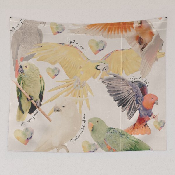 Item preview, Bird nerd, parrot lover vintage designed and sold by GabiVitryArt.