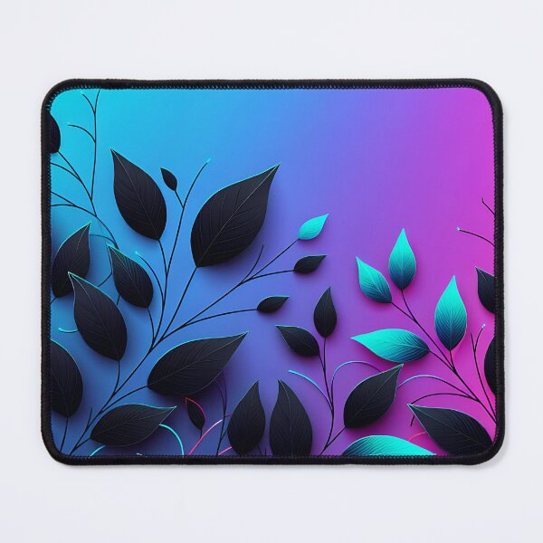 Item preview, Neon Leaf Silhouette Pattern designed and sold by SportyAndArtful.