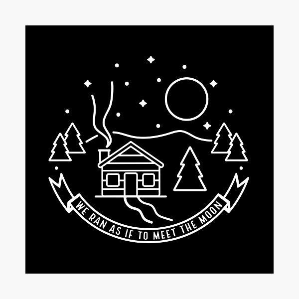 We Ran As if to Meet the Moon Photographic Print